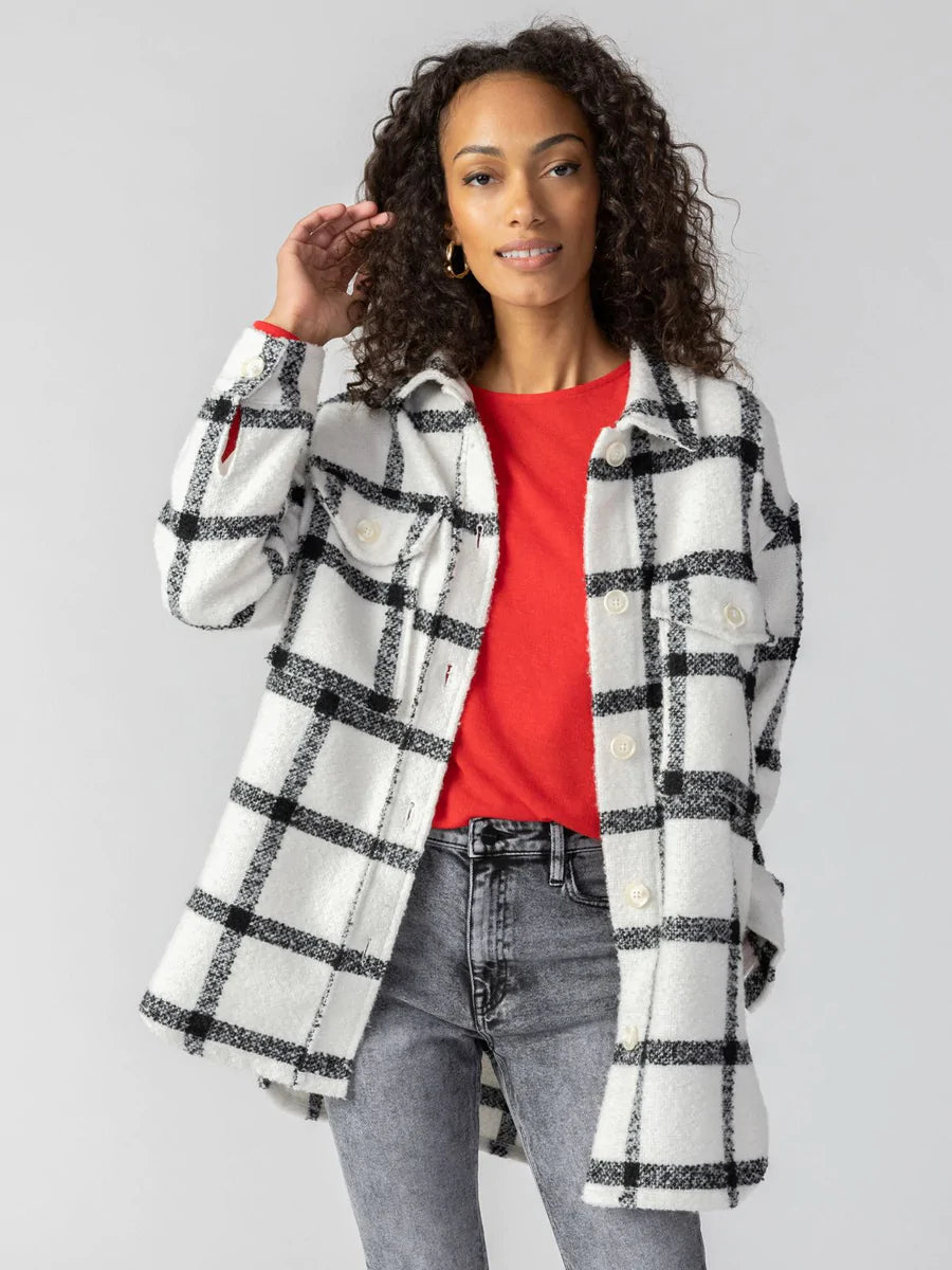 Women's Chic Outerwear Garments Town Shacket