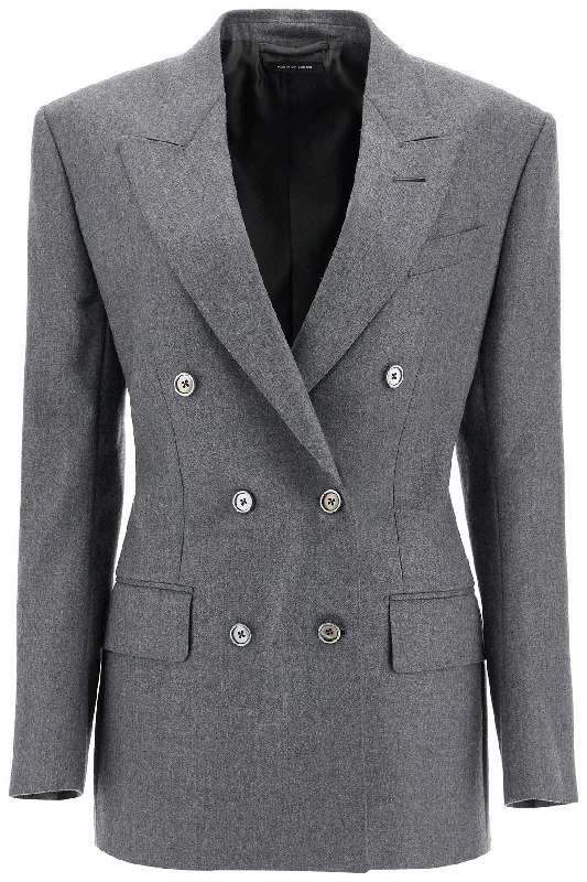 Women's Evening Clothing TOM FORD wallis double-breasted flannel