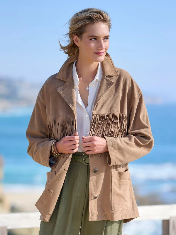 Elegant Clothing For Women Laurel Suede Jacket
