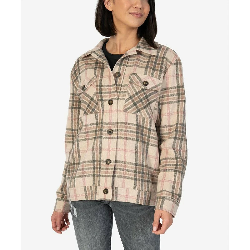 Women's Apparel And Garments Magnolia Plaid Shirt Jacket