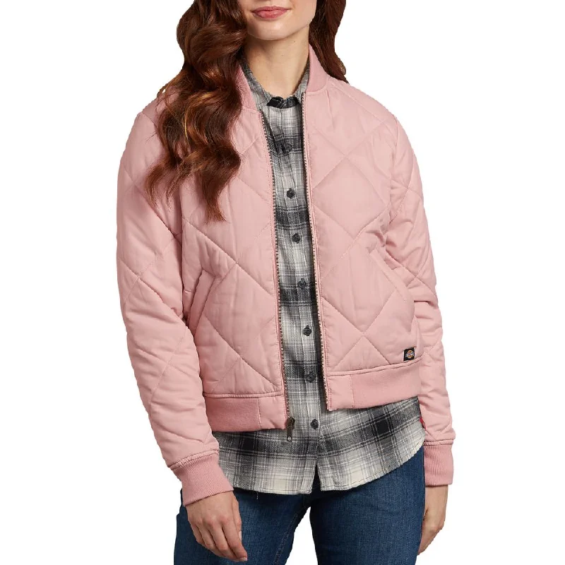 Premium Fashion At Promotional Prices – Limited Time Only Dickies Women's Quilted Bomber Work Jacket - Pink