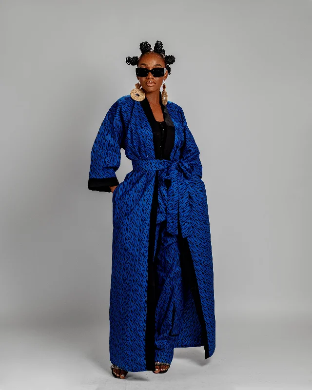 Women's Clothing For Special Occasions Jummy Long Kimono Jacket | Blue Print