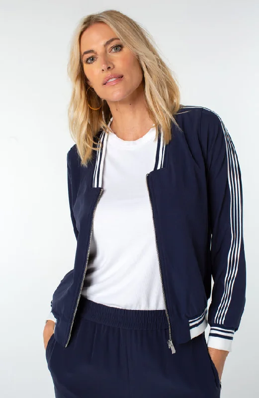 Women's Romantic Outfit Zip Up V-Neck Track Jacket