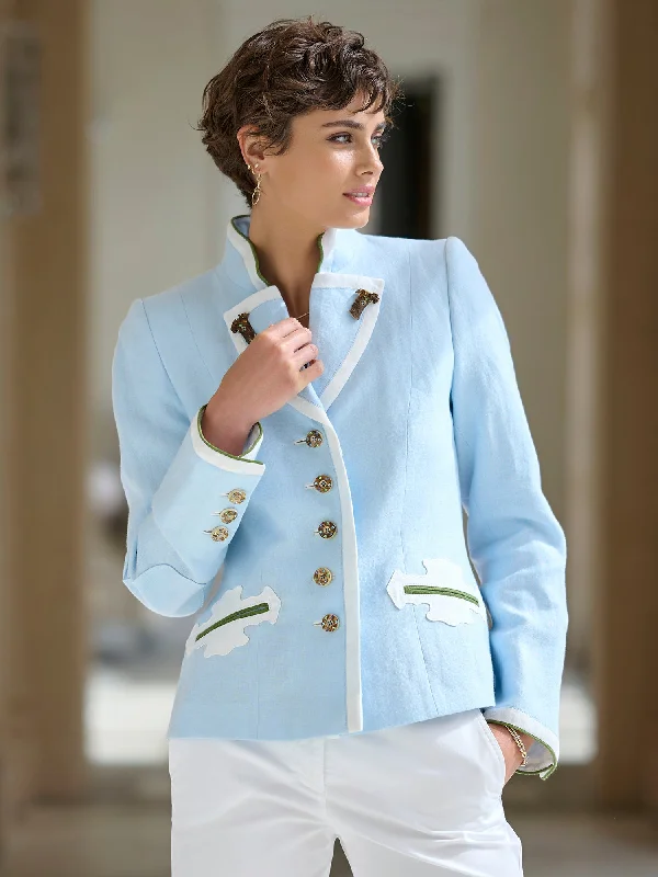Charming Women's Holiday Apparel Appenzell Linen Jacket