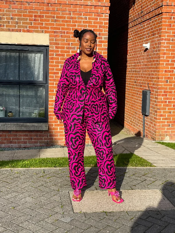 Affordable Luxury – Chic Clothing At Special Prices Genni Ankara Jacket | Pink and Black African Print