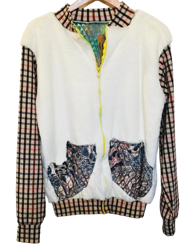 Women's Clothing For Work Matsinhe Crafts Handmade Bomber Jacket (Men's Size M)