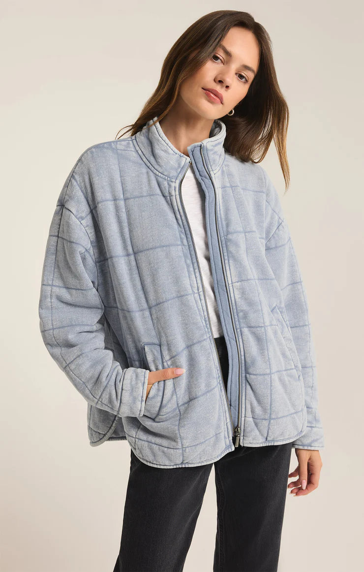 Women's Vacation Garments Bonfire Knit Denim Jacket
