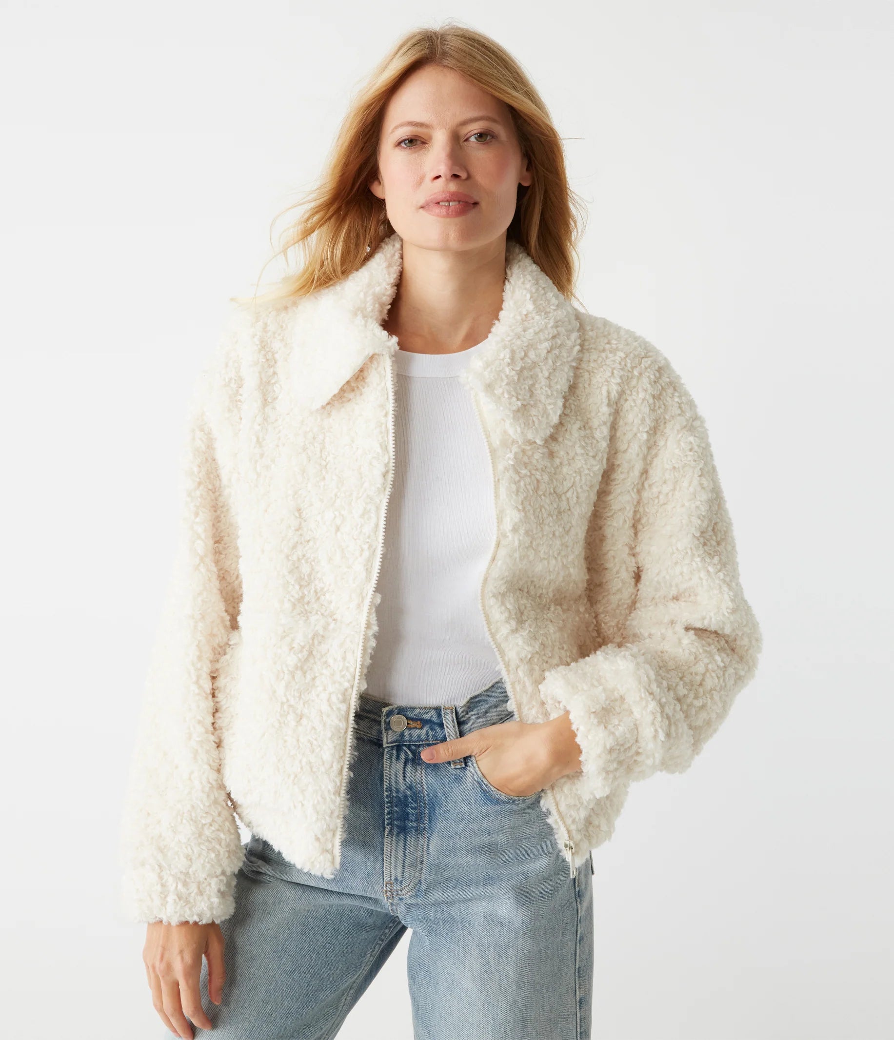 Women's Office Clothing Ziggy Shaggy Shearling Jacket
