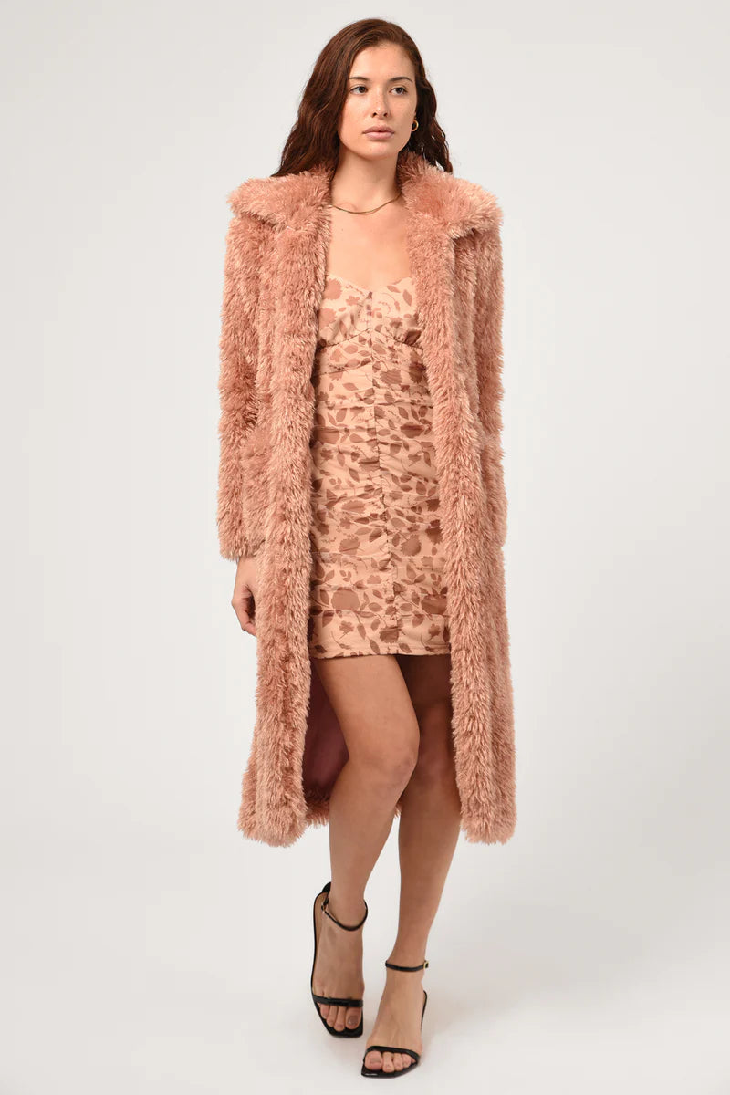 Stylish Women's Apparel Kiera Faux Fur Coat