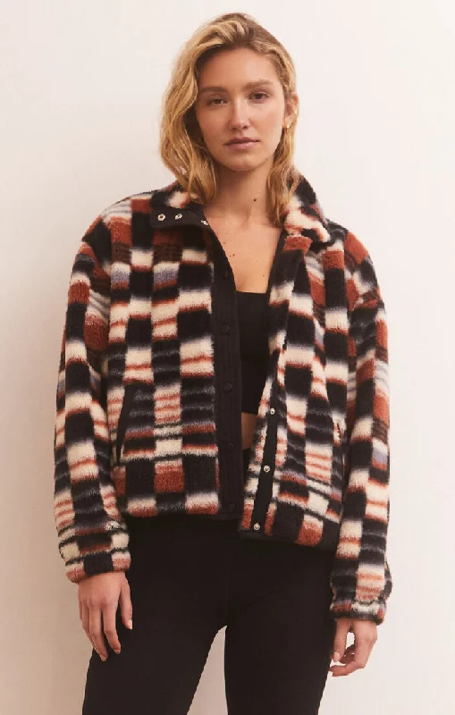 Women's Office Outfit Bundle Up Check Jacket