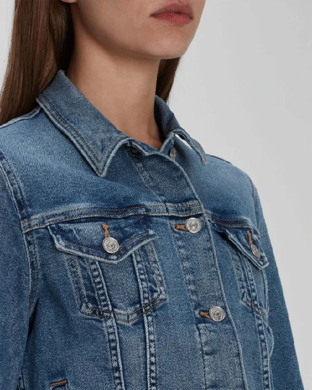 Limited-Time Markdowns On Stylish Wardrobe Essentials Luxe Vintage Classic Trucker Jacket
