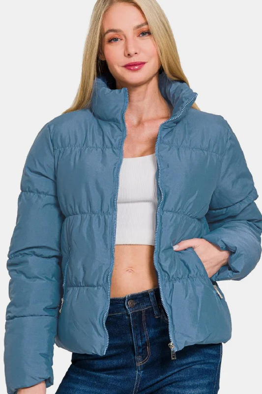 Women's Evening Wear Outfit Puffer Jacket