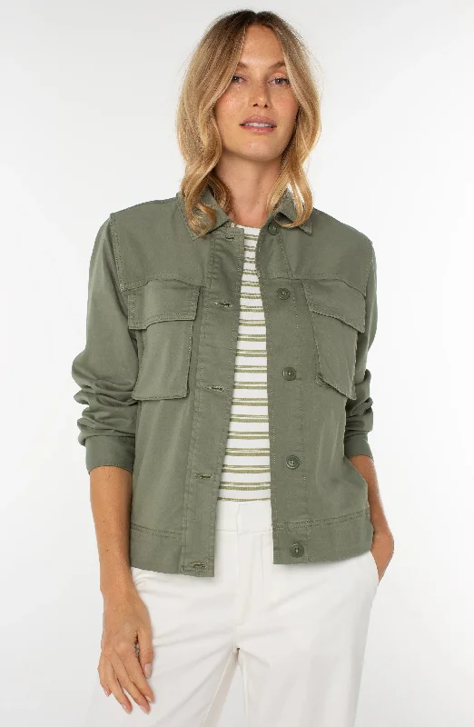 Exclusive Clothing Discounts – Upgrade Your Wardrobe For Less Button Front Cargo Jacket