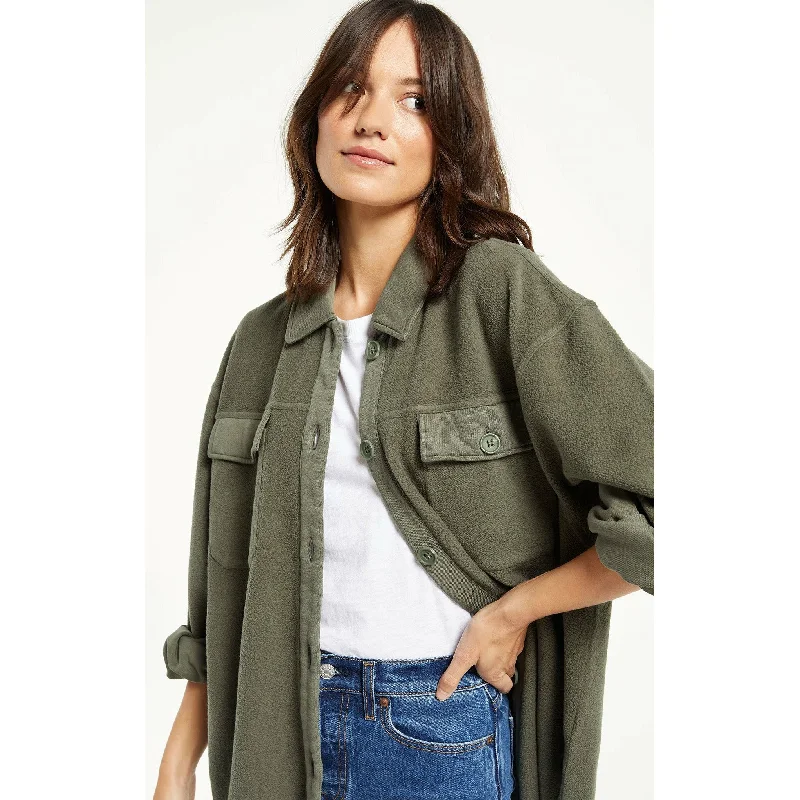 Vintage Clothing For Women Austen Washed Shirt Jacket