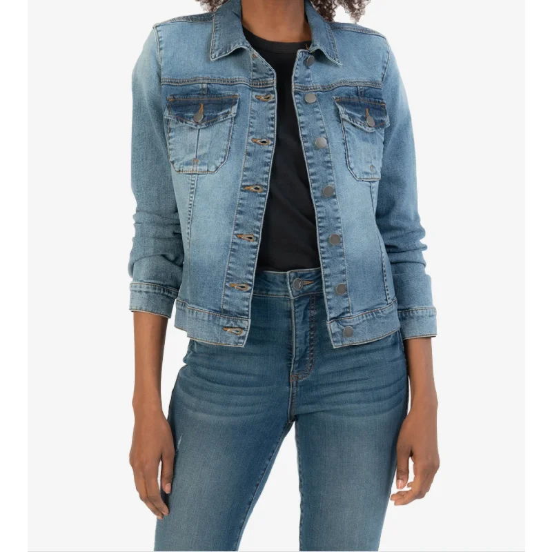 Comfortable Women's Clothing Amelia Denim Jacket