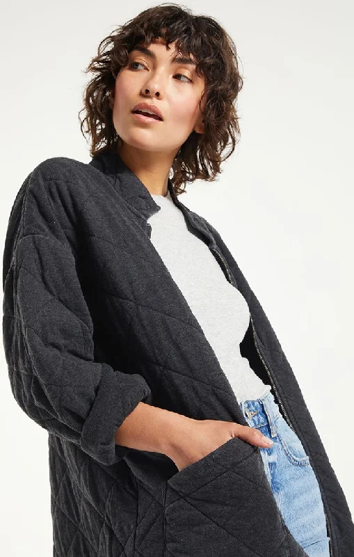 Women's Everyday Apparel Catharina Quilted Zip Jacket