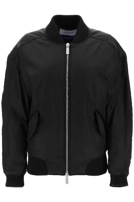 Women's Workout Garments OFF-WHITE nylon twill bomber jacket