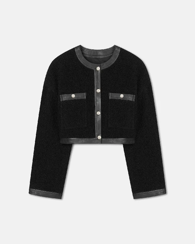 Women's Clothing Sets Eliska - Boucle-Tweed Jacket - Black