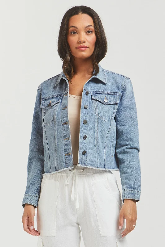 Flash Sale On Trendy Outfits – Don't Miss Out Jeannie Cropped Denim Jacket