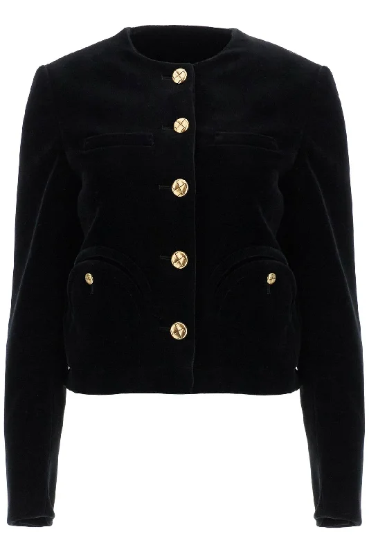 Plus-Size Women's Garments BLAZE MILANO cotton velvet bolero jacket in