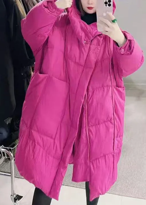 Best Deals On High-Quality Fashion – Shop Now Italian Rose Hooded Pockets Duck Down Womens Parka Winter