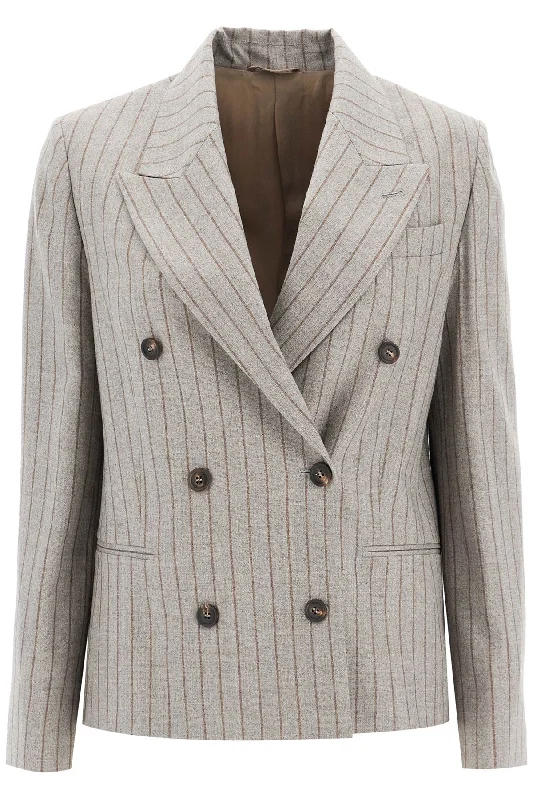 Women's Date Night Outfit BRUNELLO CUCINELLI double-breasted mouliné p