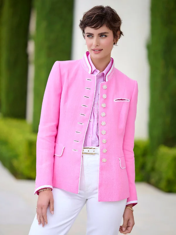 Fashionable Women's Outfit Alt Aussee Linen Jacket