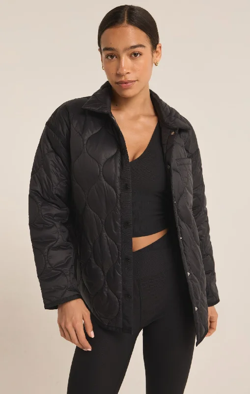 Women's Plus-Size Outfit Time is Now Quilted Jacket