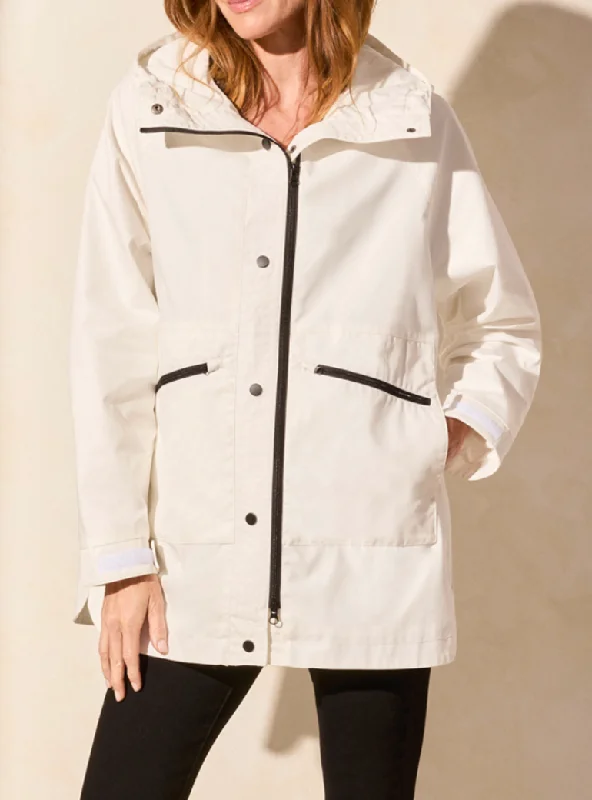 Vintage Clothing For Women Tribal White Hooded Coat W/ Lining
