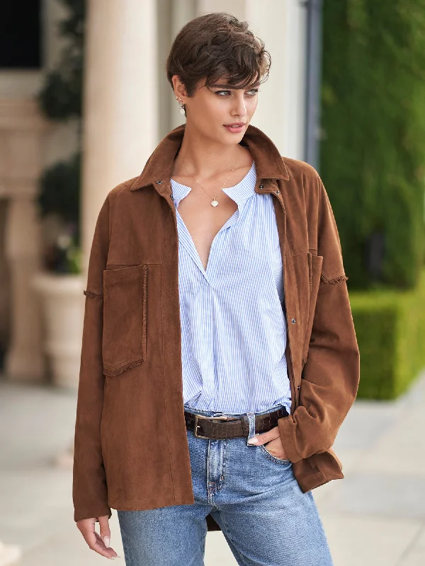 Huge Fashion Markdowns – Update Your Closet Now Monika Suede Shirt Jacket
