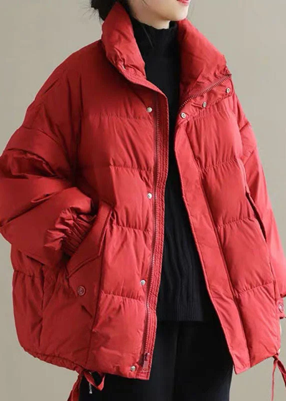 Women's Functional Apparel For Outdoor Activities Women Red thick Duck Down Puffer Jacket Winter Women's Functional Apparel For Outdoor Activities Women Red thick Duck Down Puffer Jacket Winter