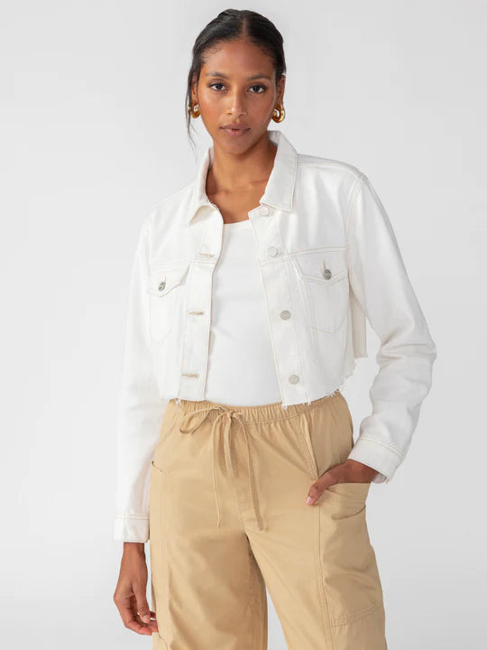 Vintage-Inspired Women's Clothes Shrunken Trucker Jacket
