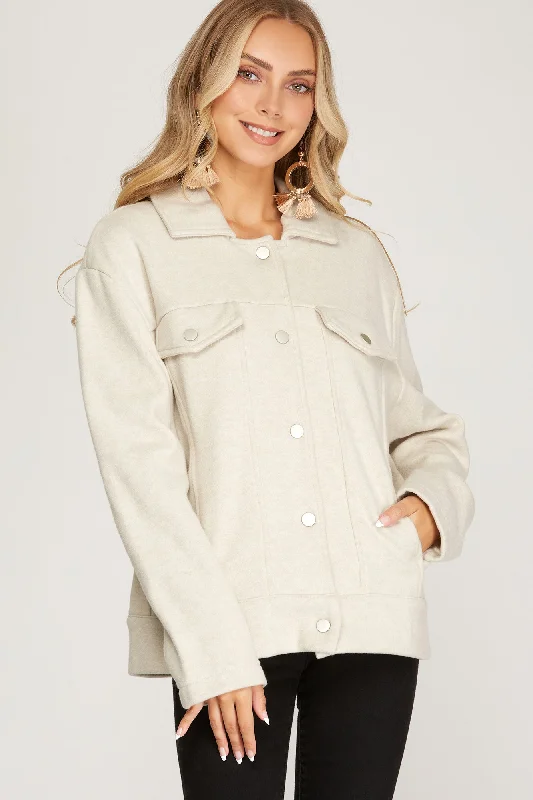 Women's Plus-Size Apparel Fleece Jacket