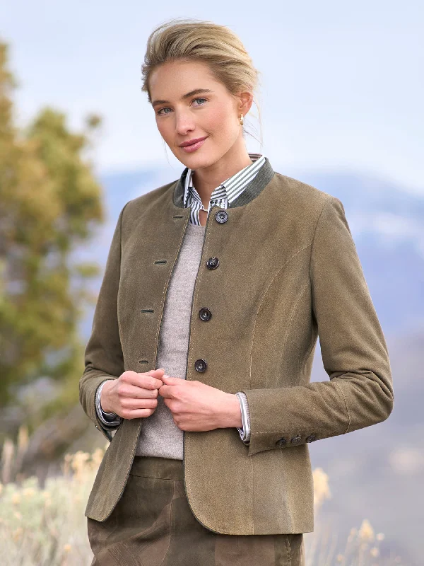 Women's Chic Outerwear Garments Luftenberg Suede jacket