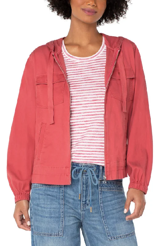 Women's Plus-Size Outfit Hooded Jacket
