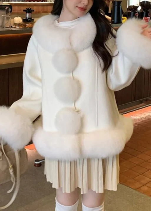 Women's Comfortable Clothes For Weekends Elegant White Fur Collar Patchwork Duck Down Coats Winter Women's Comfortable Clothes For Weekends Elegant White Fur Collar Patchwork Duck Down Coats Winter