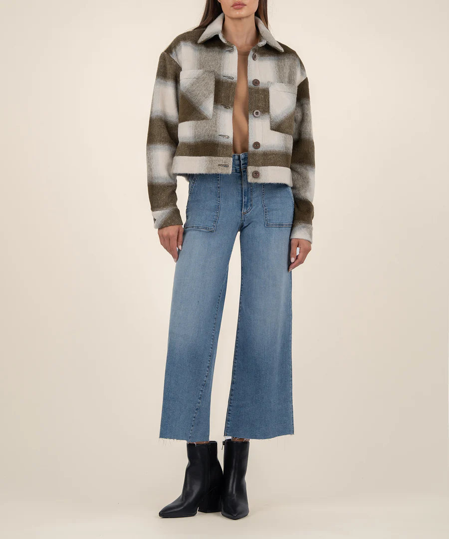 Women's Vintage-Inspired Outfit Luciana Crop Jacket