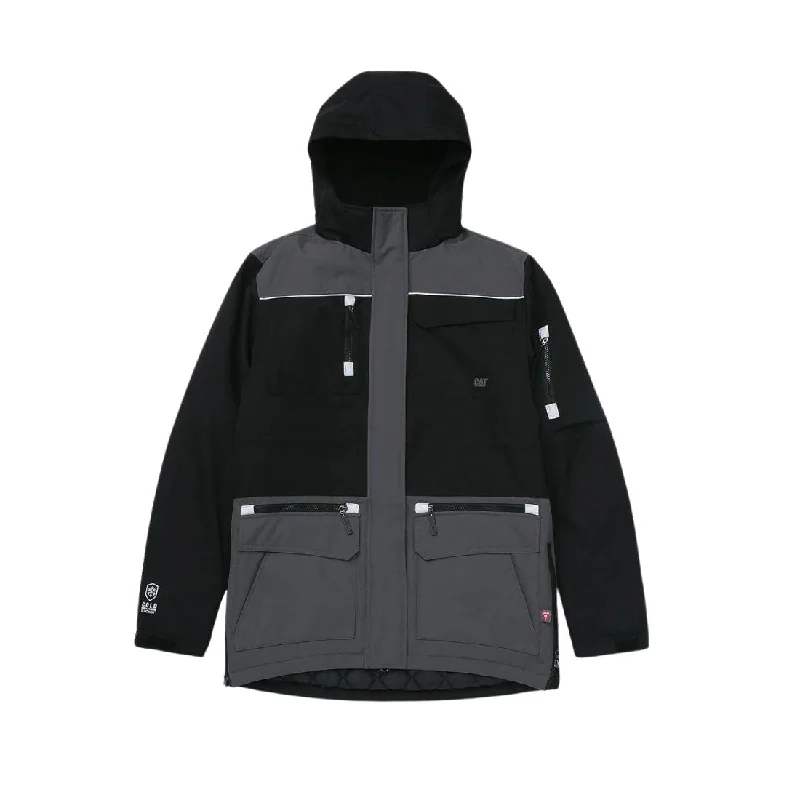 Women's Seasonal Wardrobe Clothing CAT Women's Insulated Winter Work Parka 1040002 - Grey/Black