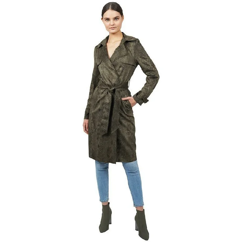 Vintage-Inspired Garments Snake Trenchcoat