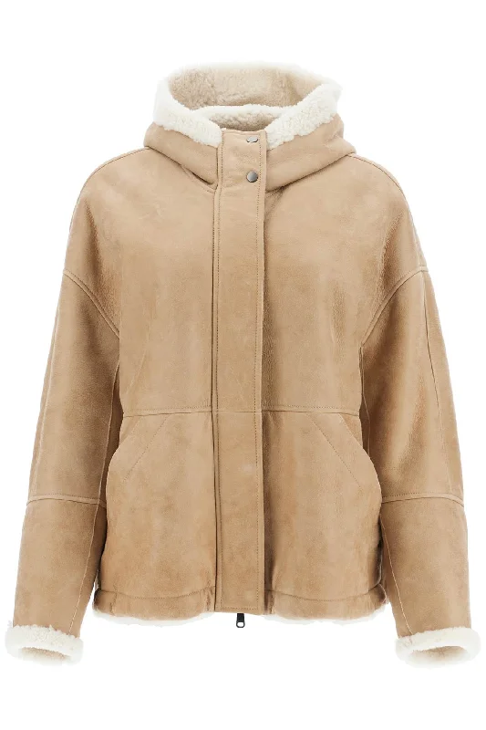 Women's Outerwear Apparel BRUNELLO CUCINELLI reversible shearling jacket