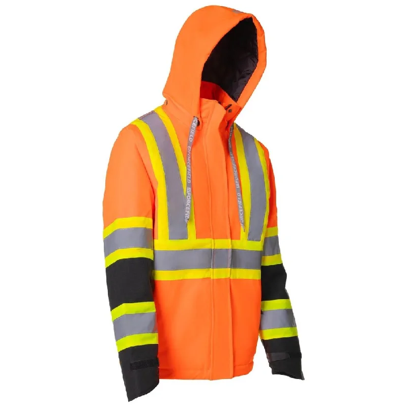Huge Savings On Must-Have Clothing Essentials Forcefield Women's High-Visibility Winter Safety Parka - Orange