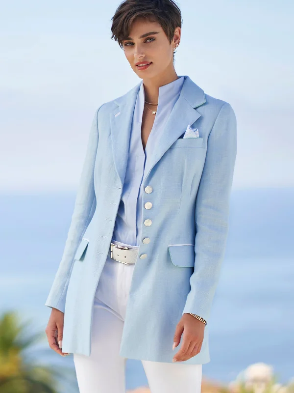 Women's Plus-Size Casual Outfit Vienna Linen Jacket