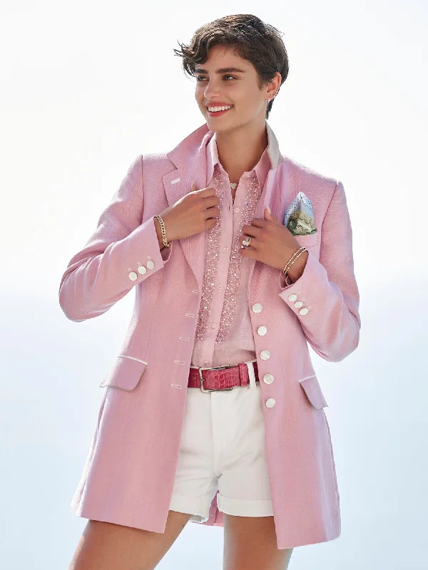 Women's Trendy Casual Outfit Vienna Linen Jacket