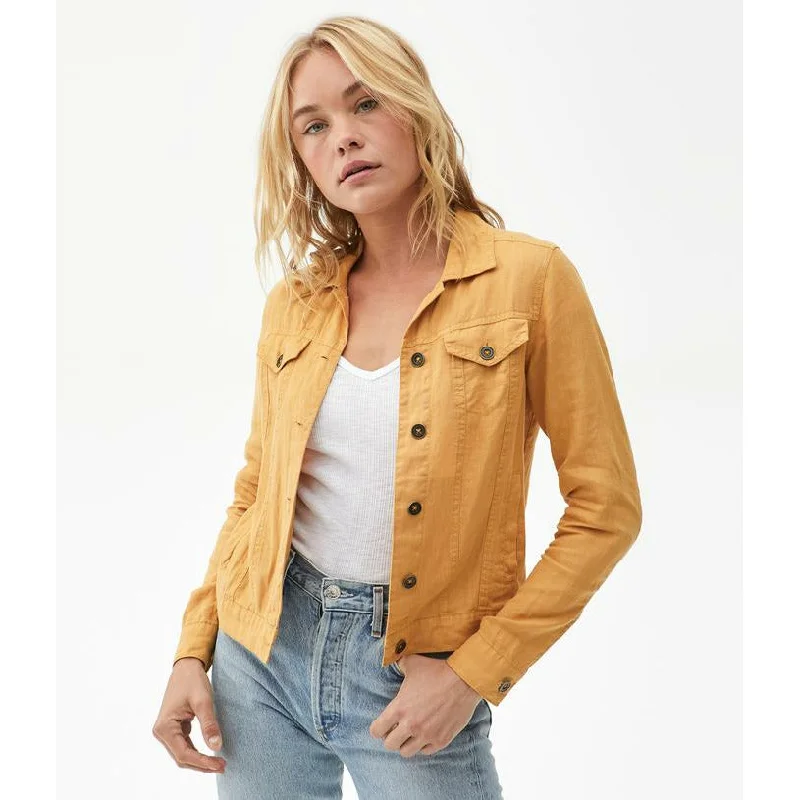 Trendy Outfits At Exclusive Discounts – Don't Miss Out Linen Jean Jacket
