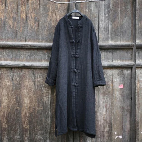 Charming Women's Clothes For Special Events 2020 Autumn Cotton Linen Vintage Women Trench Coats Long Section Trench Coats Charming Women's Clothes For Special Events 2020 Autumn Cotton Linen Vintage Women Trench Coats Long Section Trench Coats