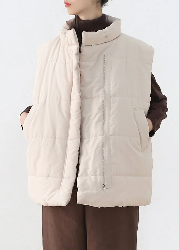 Best-Selling Outfits Now At Exclusive Promotional Prices Loose Apricot Stand Collar Zippered Warm Thick Parka Waistcoat Winter Best-Selling Outfits Now At Exclusive Promotional Prices Loose Apricot Stand Collar Zippered Warm Thick Parka Waistcoat Winter