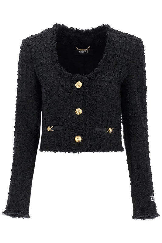 Don't Miss Out – Your Favorite Fashion Pieces On Sale VERSACE short tweed heritage jacket