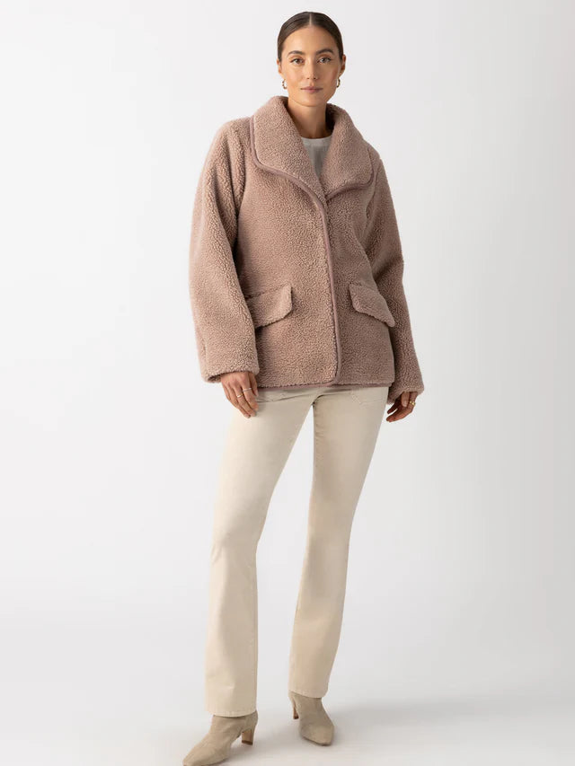 Women's Comfy Loungewear Outfit Holly Sherpa Jacket