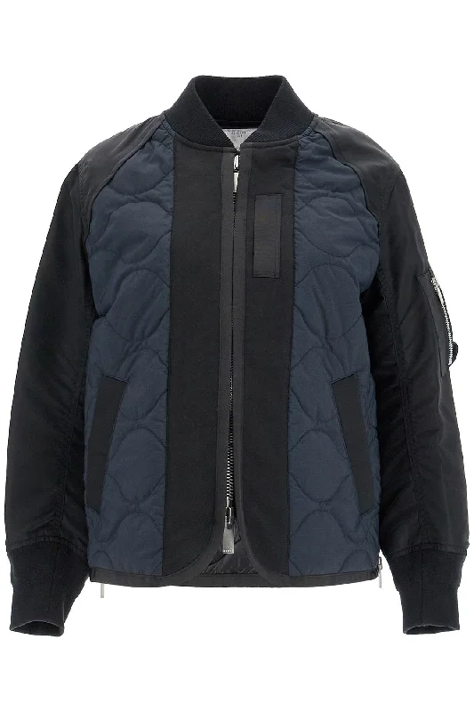 Women's Evening Apparel SACAI hybrid nylon and ripstop jacket