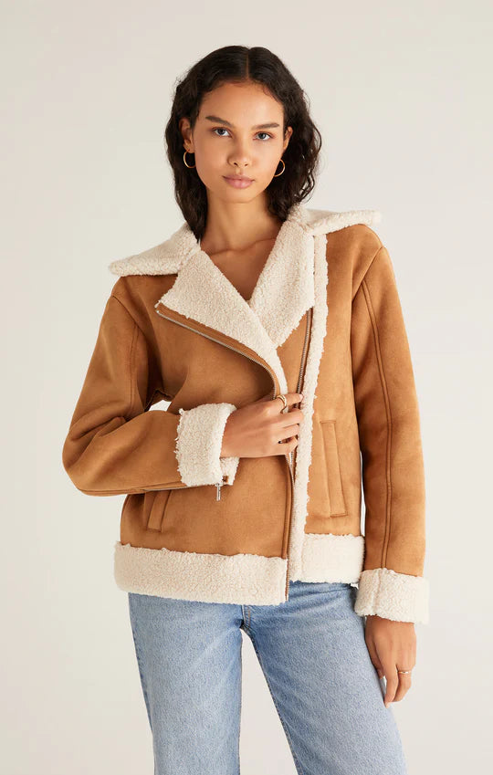 Women's High-Fashion Garments Celeste Faux Suede Jacket